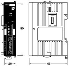 CPM2C-SRT21 Dimensions 1 