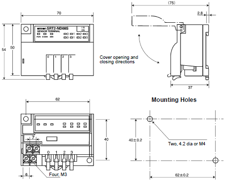 SRT2-[]D08S Dimensions 2 