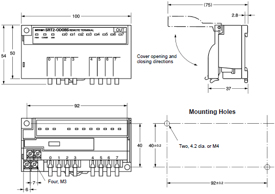 SRT2-[]D08S Dimensions 3 