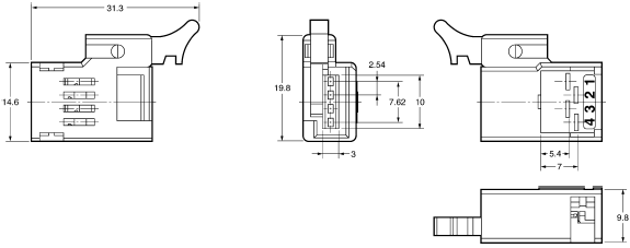 SRT2-[]D08S Dimensions 6 