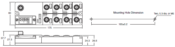 DRT2-[]D04CL(-1) / []D08C(-1) / []D08CL(-1) / []D16C(-1) / []D16CL(-1) Dimensions 3 DRT2-ID08C_Dim