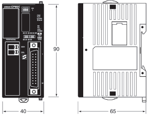 CPM2C Dimensions 4 