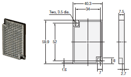 E3Z-LT / LR / LL Dimensions 12 