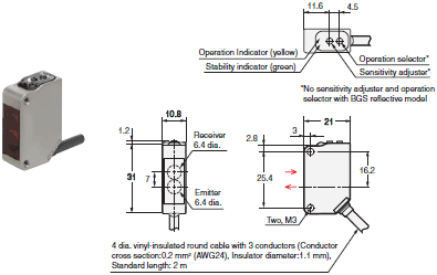 E3ZM Dimensions 6 