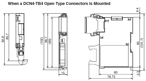 CRT1-VAD04[][] / VDA02[][] Dimensions 1 