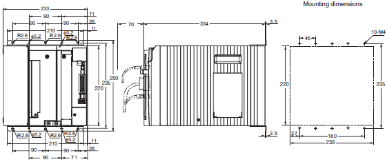 R88M-K, R88D-KT Dimensions 14 