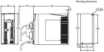 R88M-K, R88D-KT Dimensions 5 