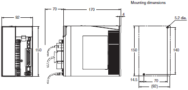 R88M-K, R88D-KT Dimensions 11 