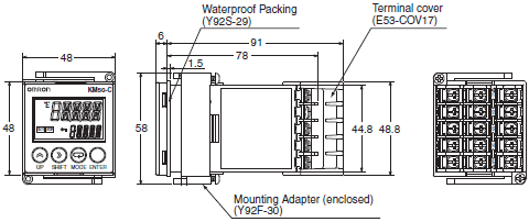 KM50-C Dimensions 2 