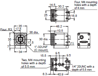 FZM1 Series Dimensions 5 