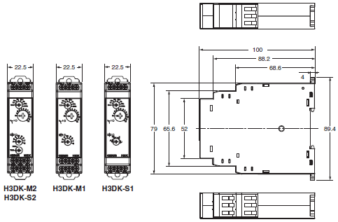 H3DK-M / -S Dimensions 2 