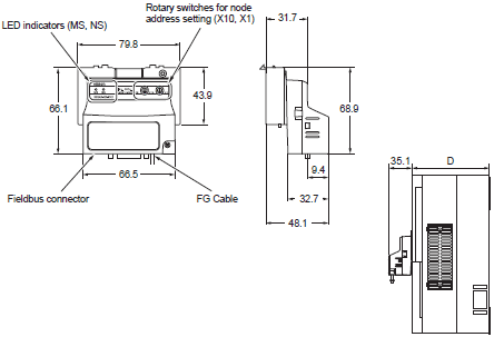 3G3RX-V1 Dimensions 12 