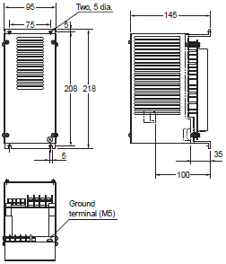 3G3RX-V1 Dimensions 16 