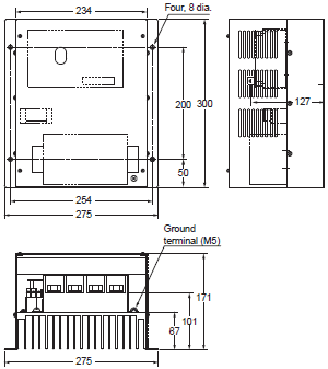 3G3RX-V1 Dimensions 18 