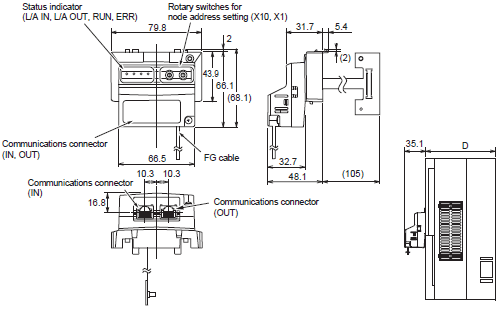 3G3RX-V1 Dimensions 11 