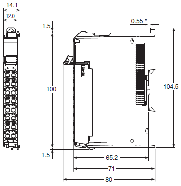 NX-TS Dimensions 1 