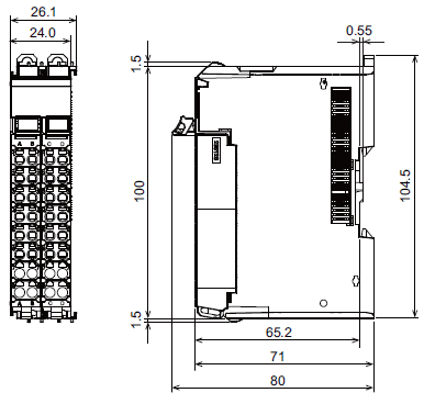 NX-EC0[][][] Dimensions 3 