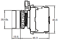 A22NN / A22NL Dimensions 14 