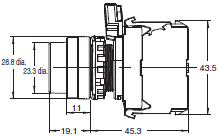 A22NN / A22NL Dimensions 6 