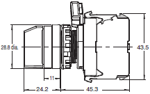 A22NS / A22NW Dimensions 4 