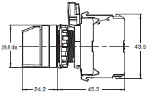 A22NS / A22NW Dimensions 8 