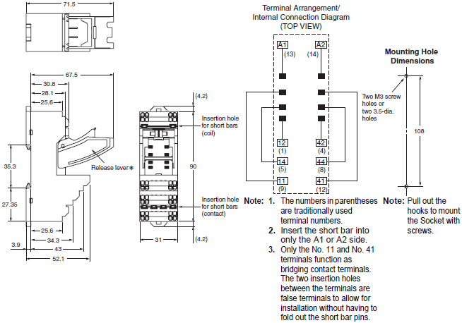 PYF-[][]-PU / PTF-[][]-PU / P2RF-[][]-PU Dimensions 2 