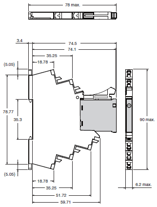 G3RV-SR Dimensions 2 