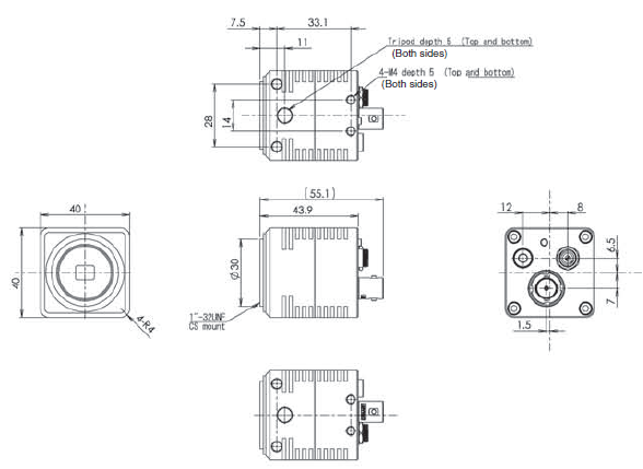 STC / FS Series Dimensions 55 