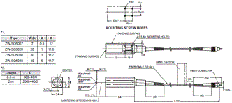 ZW-SQ Series Dimensions 1 