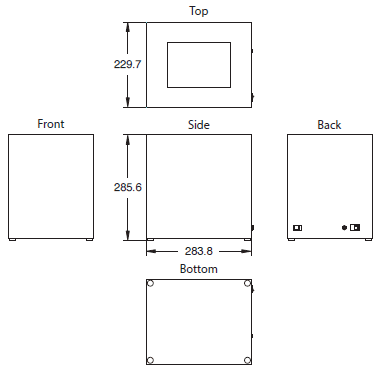 LVS-9510 Series Dimensions 1 