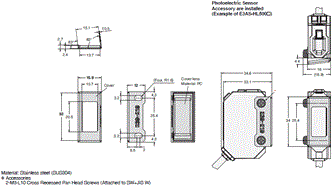 E3AS-HL / F / L Series Dimensions 24 