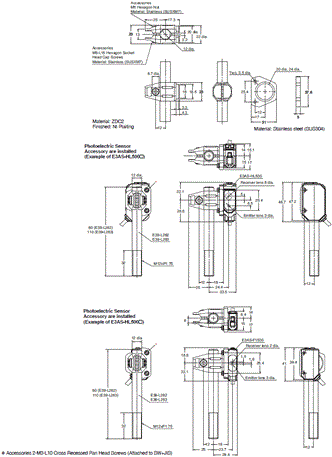 E3AS-HL / F / L Series Dimensions 34 