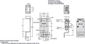 E3AS-HL / F / L Series Dimensions 18 
