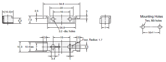 E3X-ZV / MZV Dimensions 13 