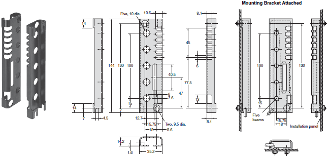 F3W-D Dimensions 10 