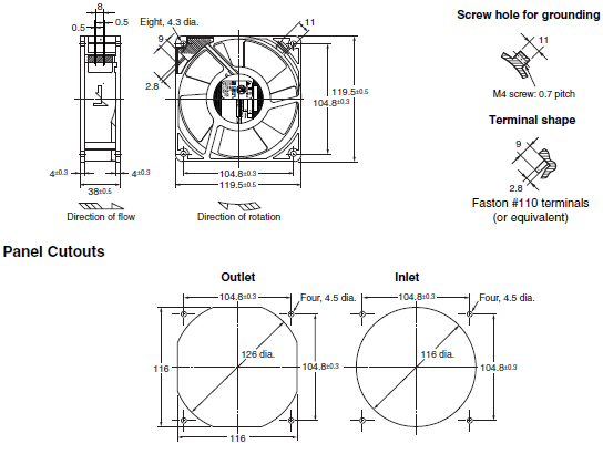 R87F / R87T Dimensions 5 