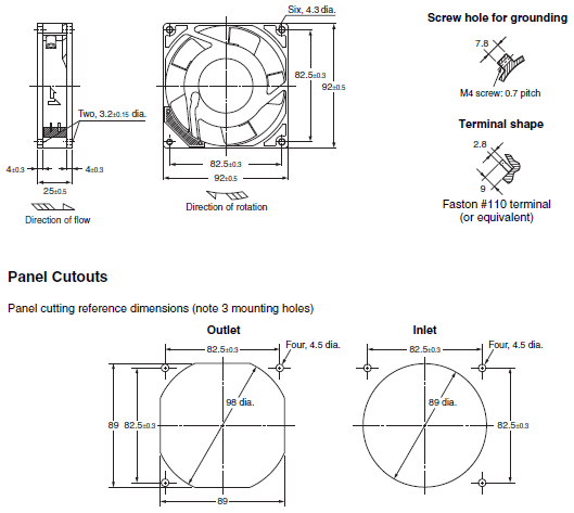 R87F / R87T Dimensions 3 