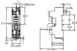 P2RFZ / P2RF, P2R, P7TF, PYFZ / PYF, PTFZ / PTF, PYD, PT, P7LF, PF, P2CF, PFA, P3G / P3GA, PL Dimensions 2 