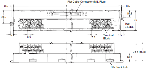 XW2B (Standard-type) Dimensions 3 