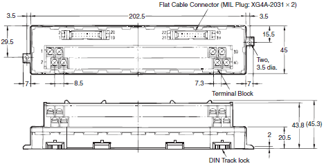 XW2B (Standard-type) Dimensions 5 