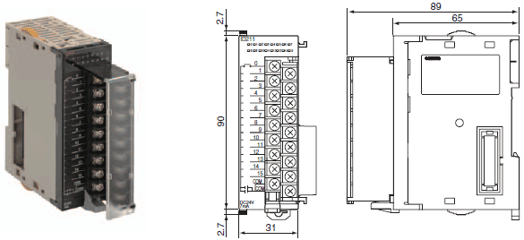 CJ1W-INT01 Dimensions 2 CJ1W-INT01_Dim