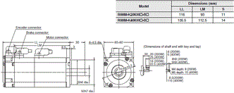 R88M-K, R88D-KT Dimensions 24 