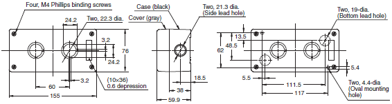 A22NS / A22NW Dimensions 33 