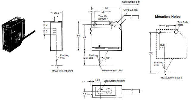 Z4W-V Dimensions 1 